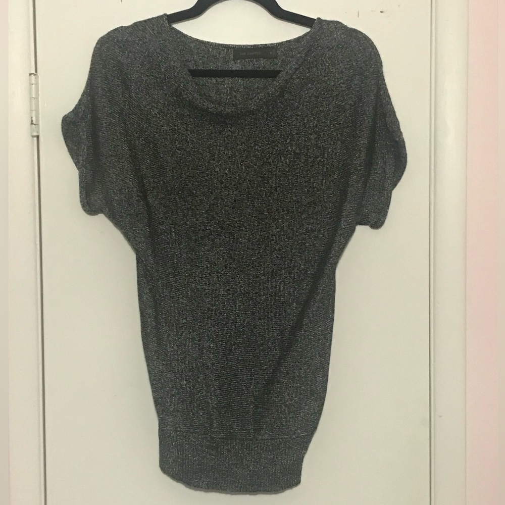 The Limited Size XS Shimmery Short Sleeve Dolman Sweater